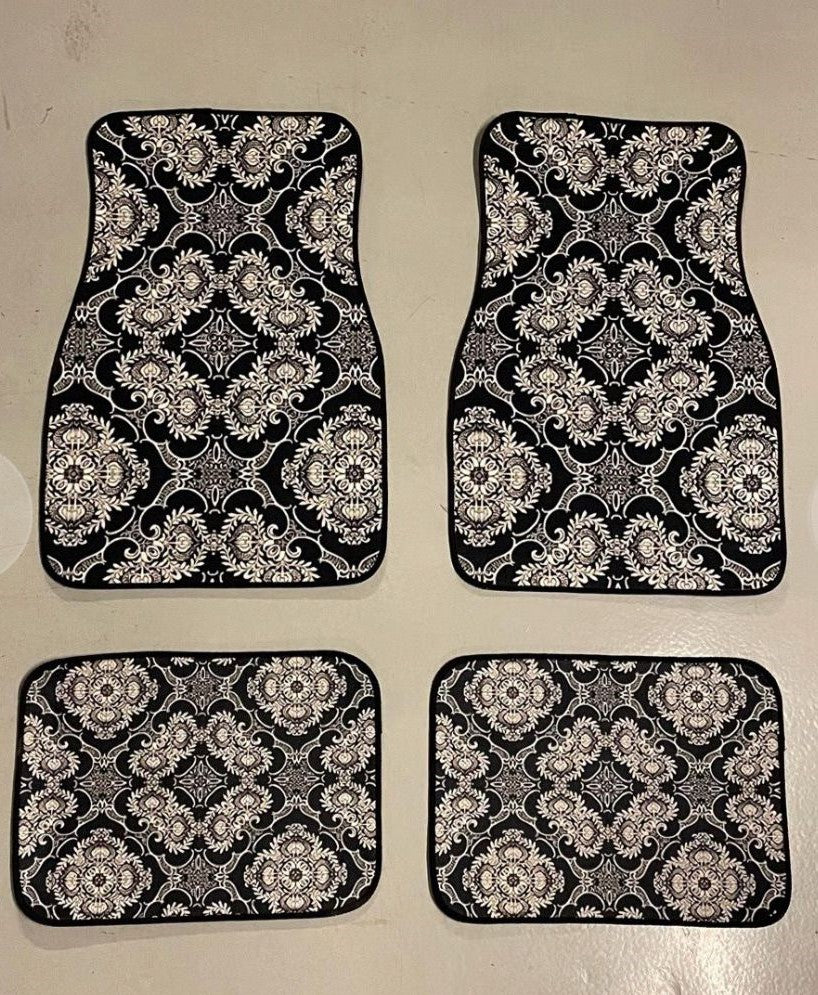 Black Engraved Turath Car Mat