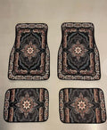 Classic Black Flower Turath Car Mat