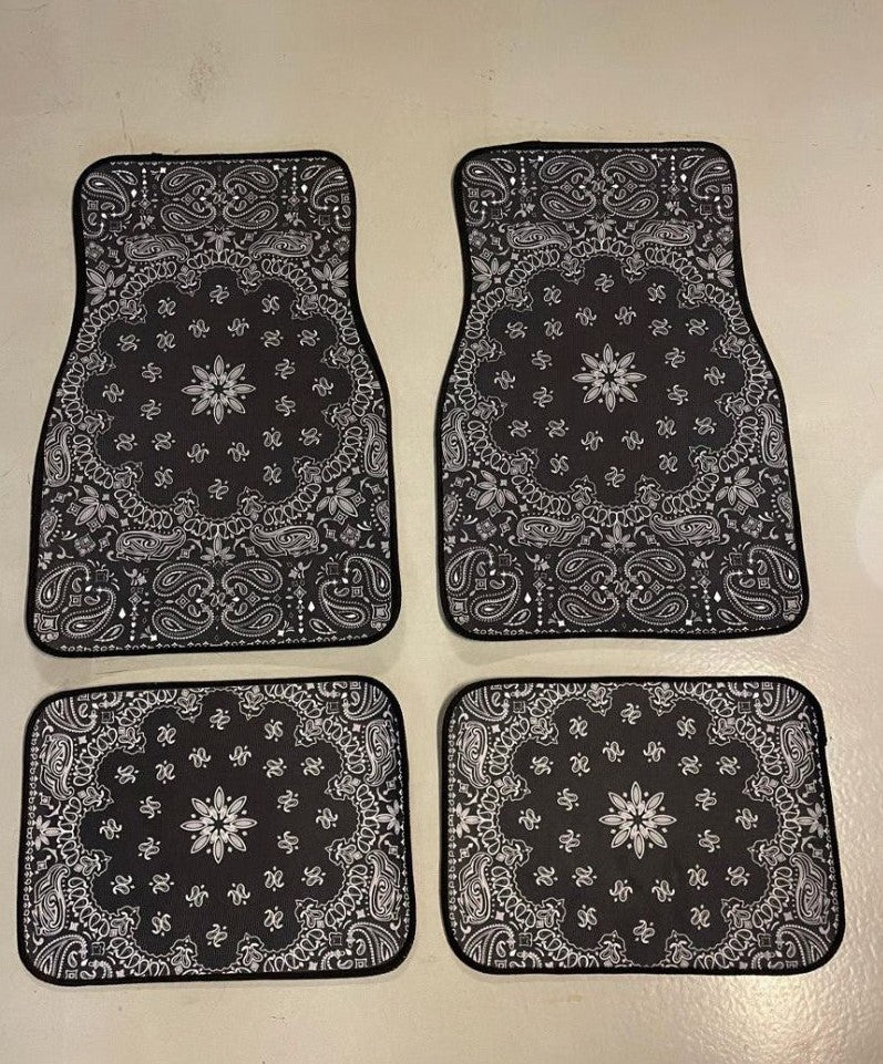 Black Mandala Turath Car Mat