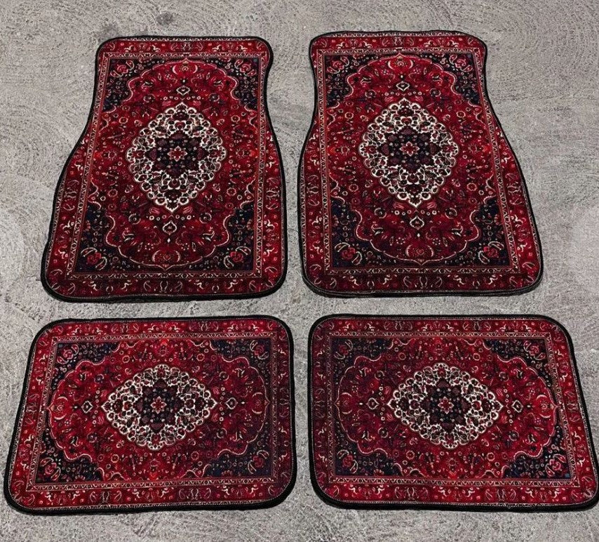 Red Turath Persian Car Mat